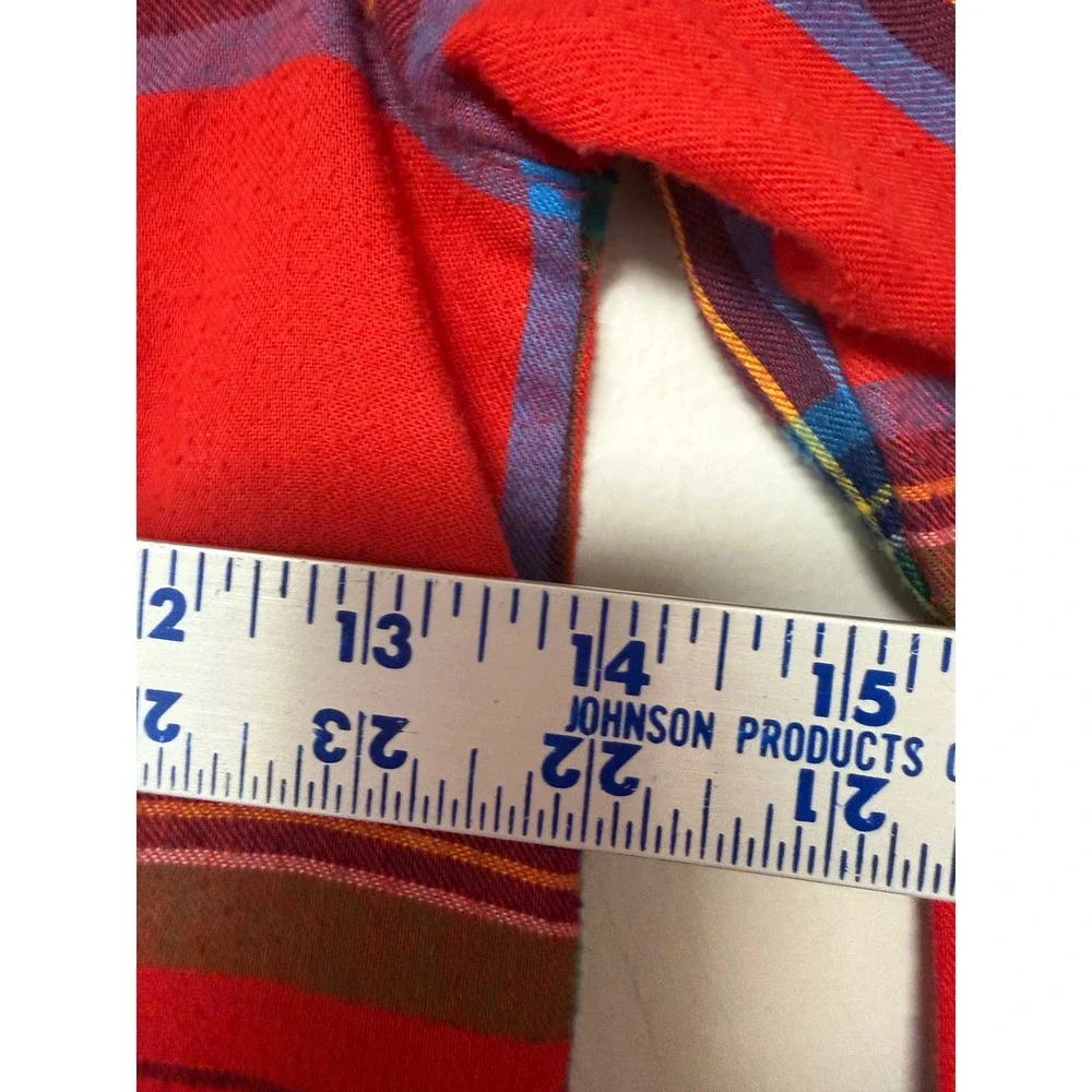 Old Navy Boys Red Plaid Pajama Top Size S‎ 6-7 Flame Resistant Flannel Shirt